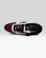 Nike Air Force 1 Low x Dior Maroon White - Image 3