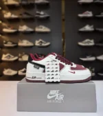 NIKE Air Force 1 Dior Maroon - Image 4