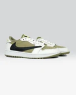 Nike Air Jordan 1 Low Golf X Travis Scott "Neutral Olive" Sneaker - Image 2
